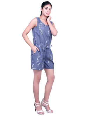 drawstring detail floral romper - 16718805 - Standard Image - 2