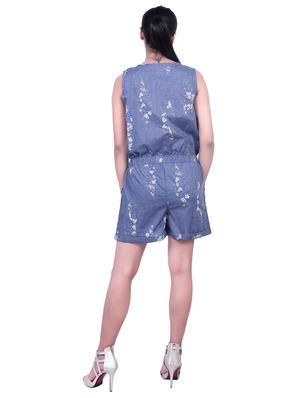 drawstring detail floral romper - 16718805 - Standard Image - 3
