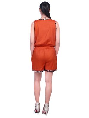 drawstring pocket detail romper - 16718806 - Standard Image - 3