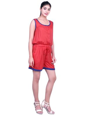drawstring pocket detail romper - 16718807 - Standard Image - 2