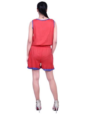 drawstring pocket detail romper - 16718807 - Standard Image - 3