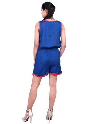 drawstring pocket detail romper - 16718808 - Standard Image - 3