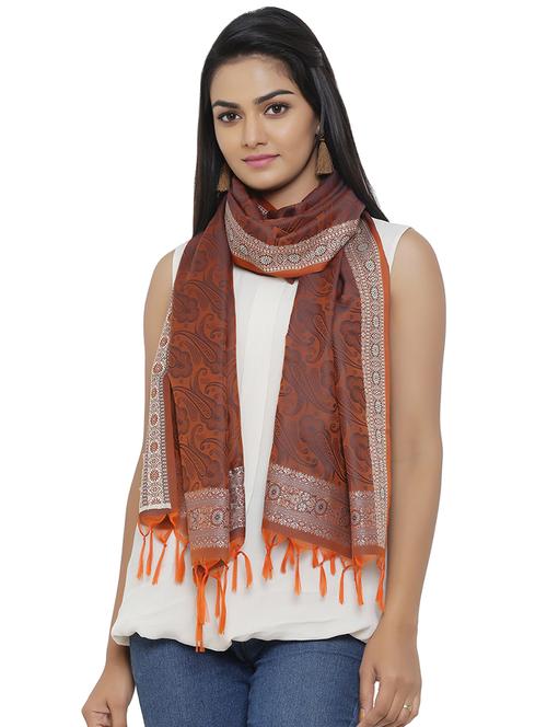 orange polyester stole - 16718834 - Standard Image - 1