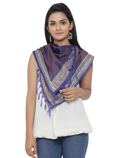 purple polyester stole - 16718842 - Standard Image - 1