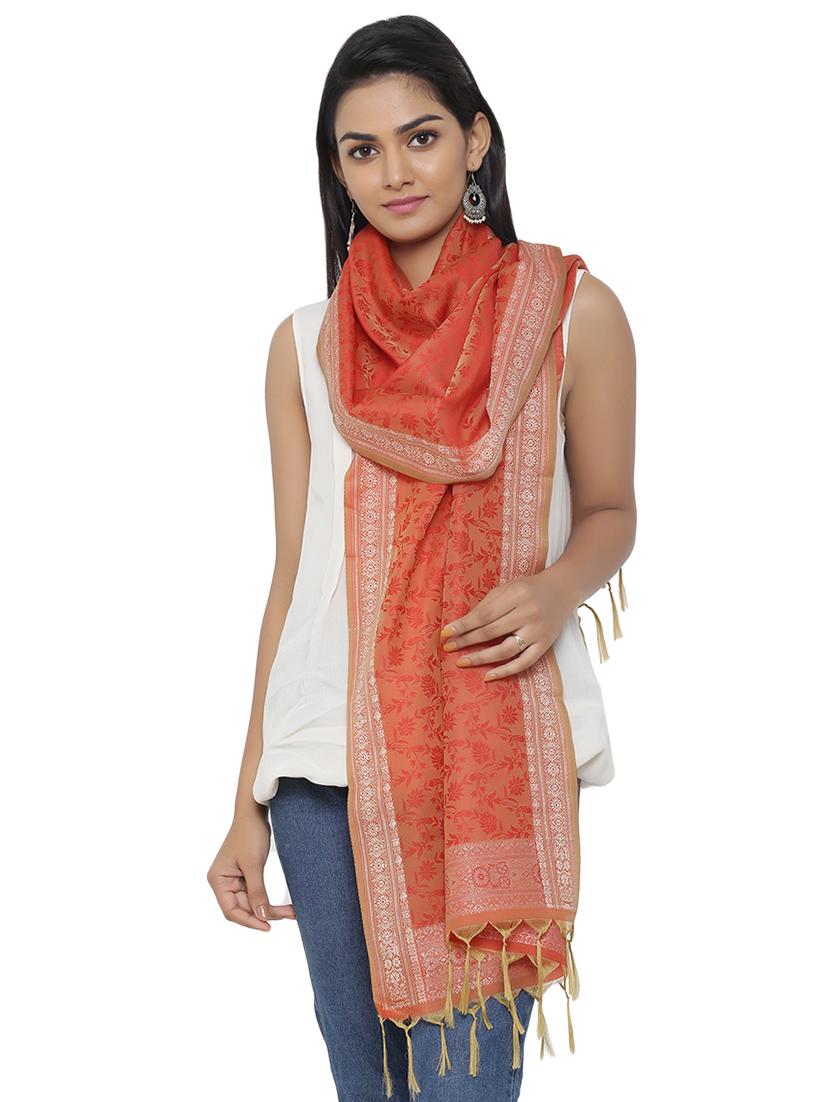 orange polyester stole - 16718855 - Zoom Image - 1