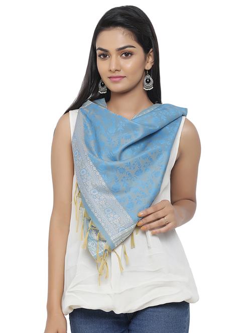 light blue polyester stole - 16718856 - Standard Image - 1