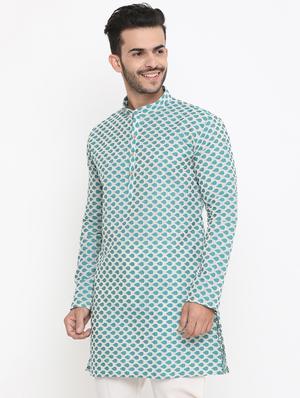 green printed medium kurta - 16718880 - Standard Image - 2