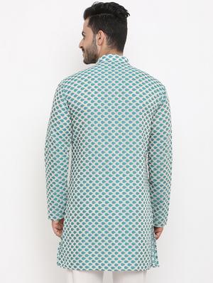 green printed medium kurta - 16718880 - Standard Image - 3