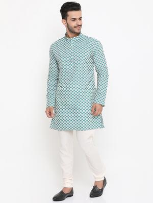 green printed medium kurta - 16718880 - Standard Image - 4