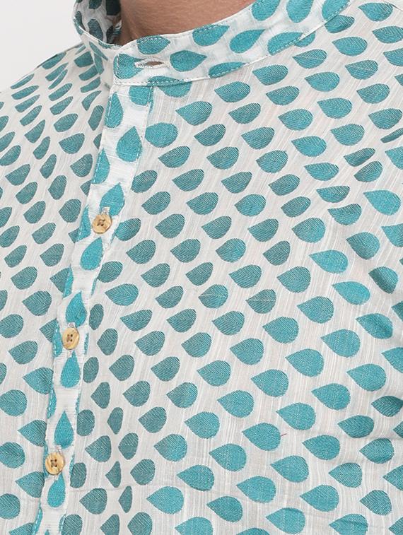 green printed medium kurta - 16718880 - Zoom Image - 5