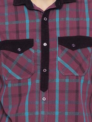 pink checkered casual shirt - 16718889 - Standard Image - 5