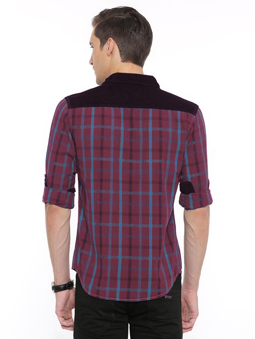 pink checkered casual shirt - 16718889 - Zoom Image - 3