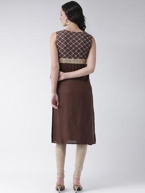 printed straight kurta - 16719427 - Standard Image - 3