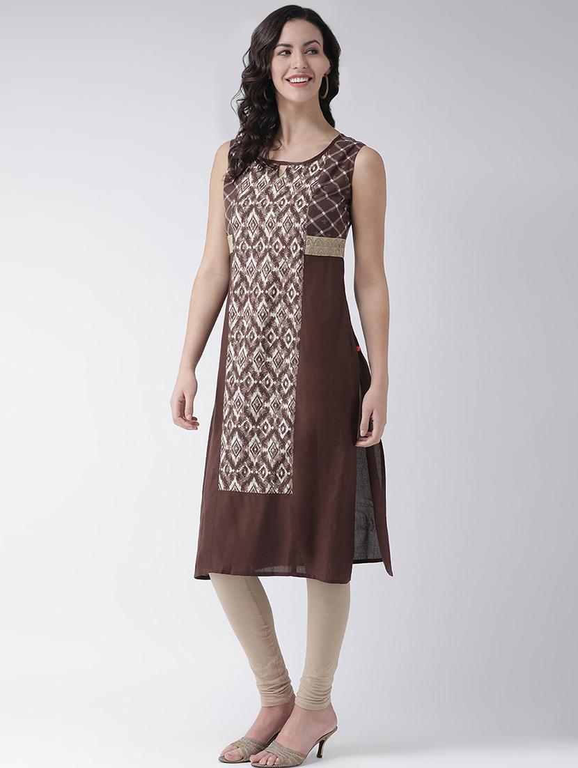 printed straight kurta - 16719427 - Zoom Image - 2