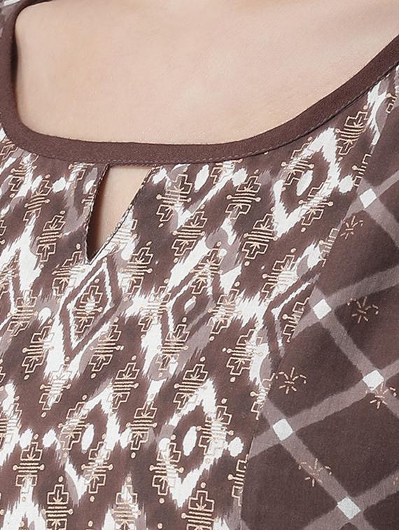 printed straight kurta - 16719427 - Zoom Image - 4