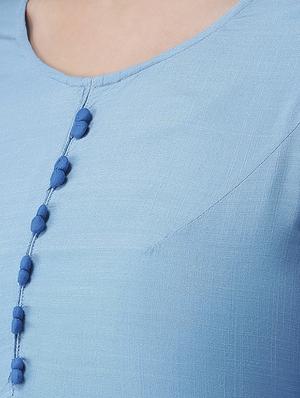 printed a-line kurta - 16719435 - Standard Image - 4