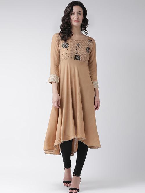 printed flared kurta - 16719441 - Standard Image - 1