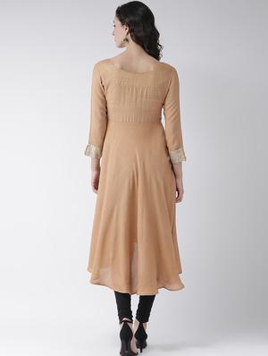 printed flared kurta - 16719441 - Standard Image - 3