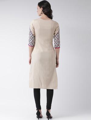embroidered straight kurta - 16719442 - Standard Image - 3