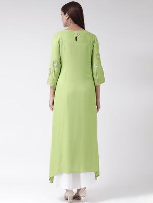 solid asymmetric kurta - 16719443 - Standard Image - 3