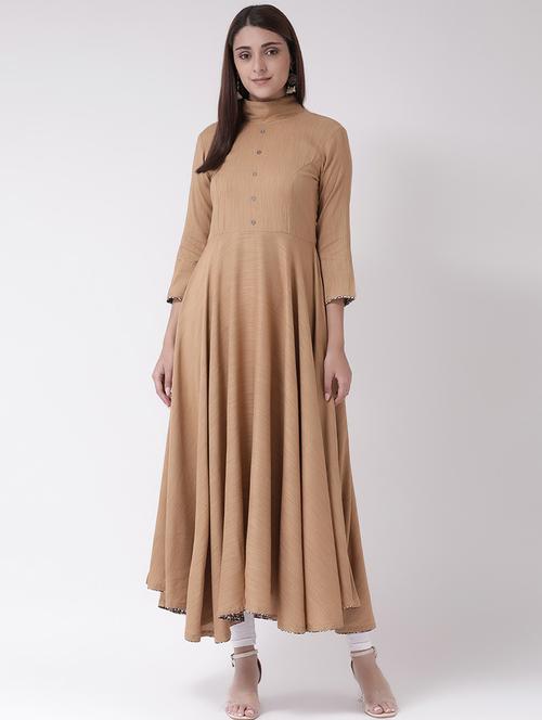 solid flared kurta - 16719445 - Standard Image - 1