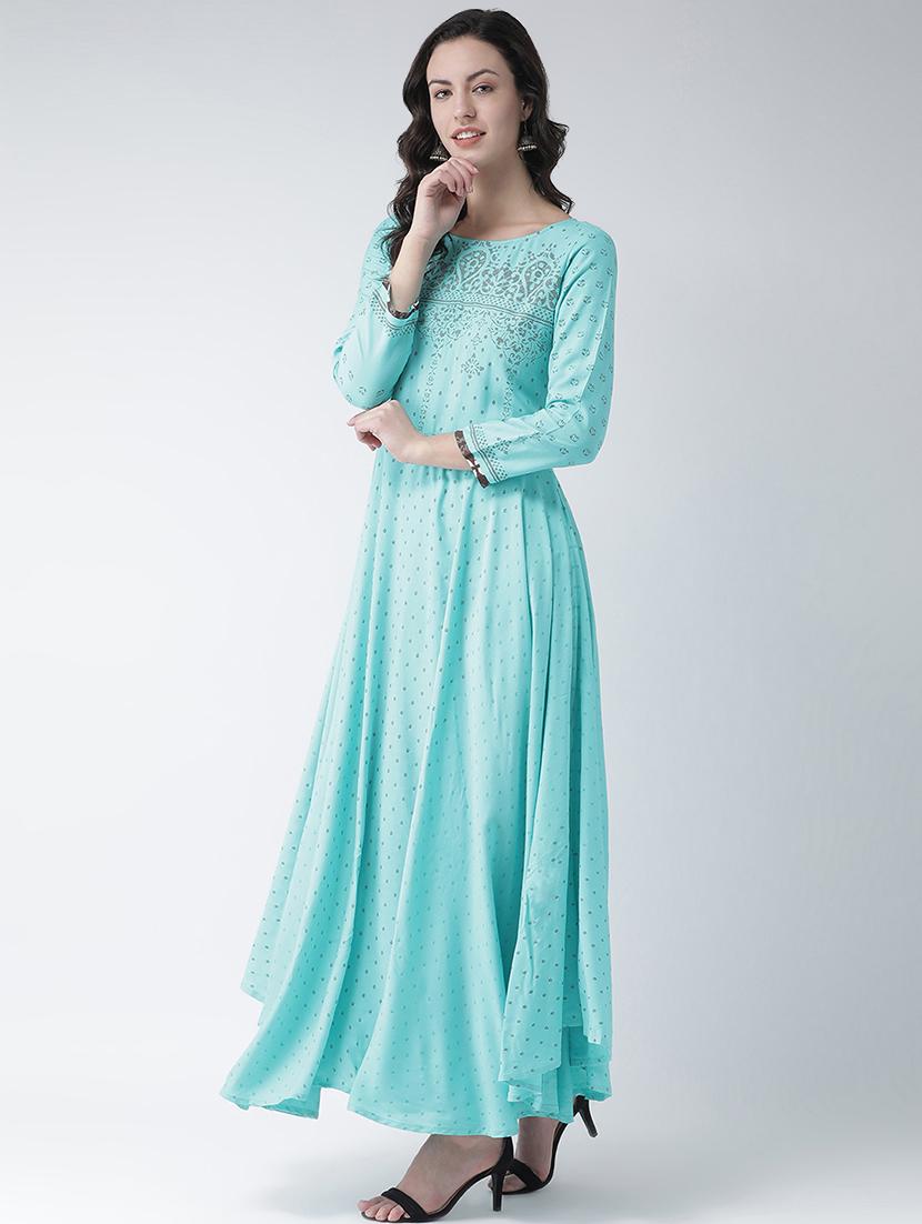 printed flared kurta - 16719447 - Zoom Image - 2