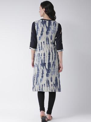 shibori straight kurta - 16719448 - Standard Image - 3