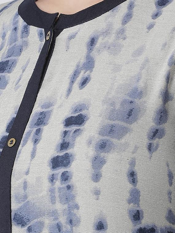 shibori straight kurta - 16719448 - Zoom Image - 4