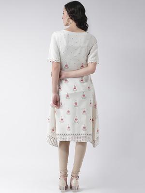 embroidered a-line kurta - 16719452 - Standard Image - 3