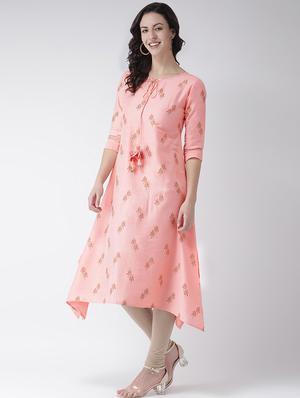 printed asymmetric kurta - 16719455 - Standard Image - 2