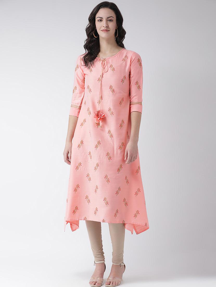 printed asymmetric kurta - 16719455 - Zoom Image - 1