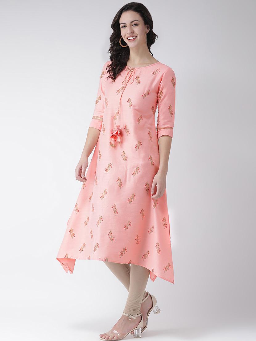 printed asymmetric kurta - 16719455 - Zoom Image - 2