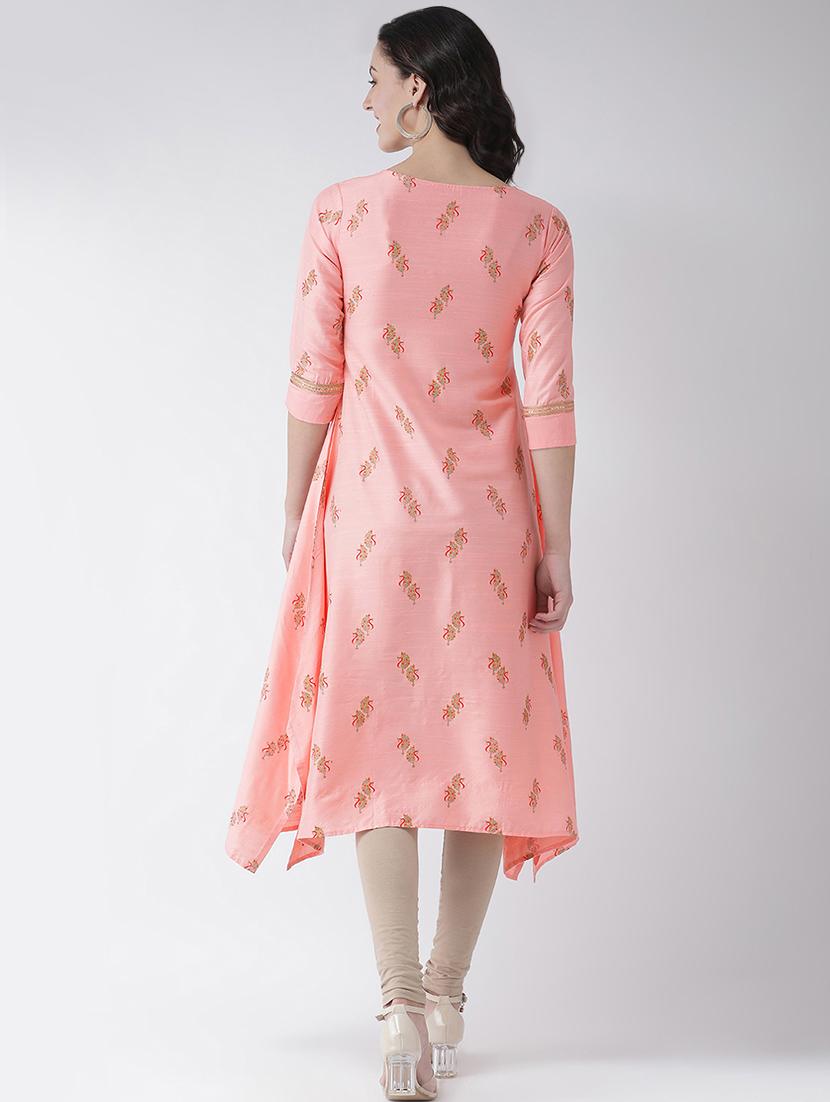 printed asymmetric kurta - 16719455 - Zoom Image - 3