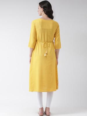printed straight kurta - 16719456 - Standard Image - 3