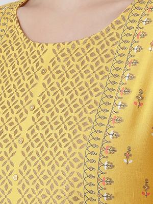 printed straight kurta - 16719456 - Standard Image - 4