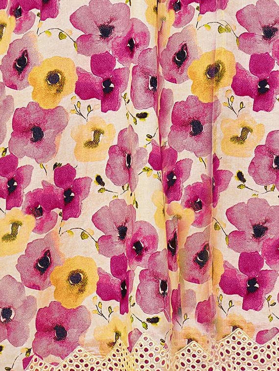 floral printed unstitched suit set - 16719465 - Zoom Image - 4