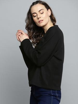 round neck solid sweatshirt - 16719611 - Standard Image - 2