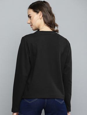round neck solid sweatshirt - 16719611 - Standard Image - 3