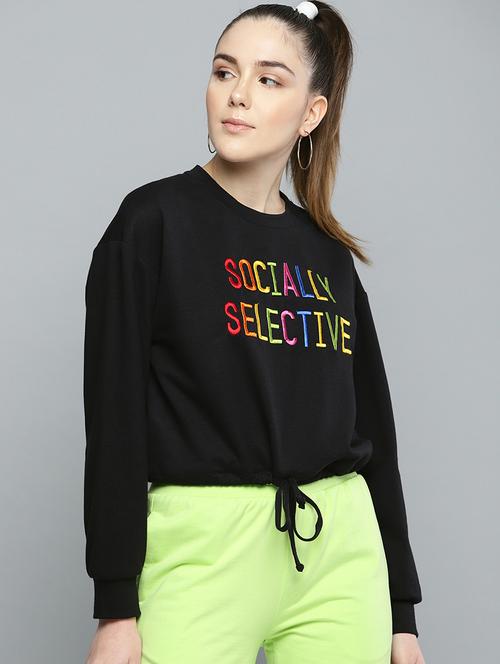 drawstring front sweatshirt - 16719616 - Standard Image - 1