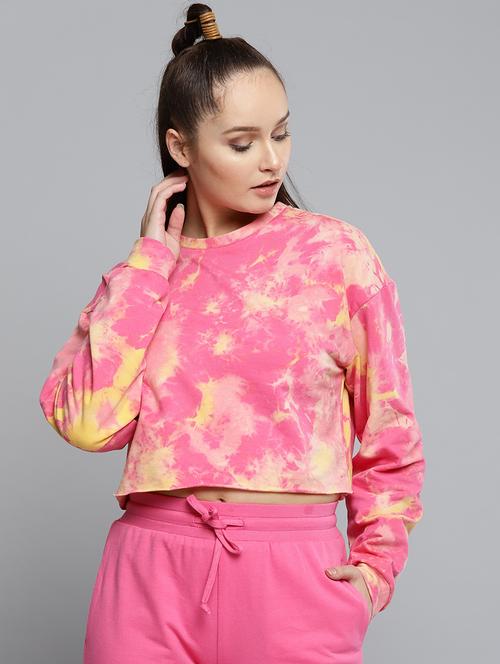long sleeved tie & dye sweatshirt - 16719619 - Standard Image - 1