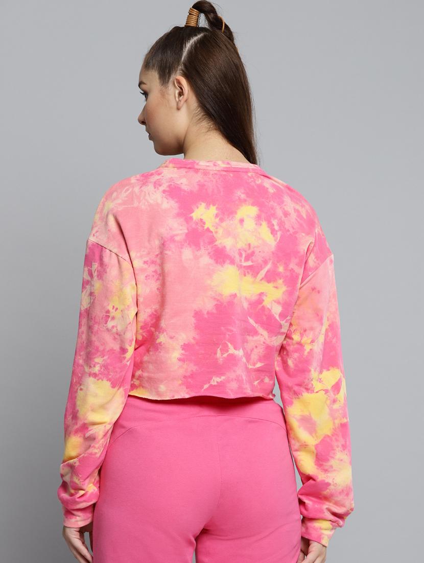 long sleeved tie & dye sweatshirt - 16719619 - Zoom Image - 3