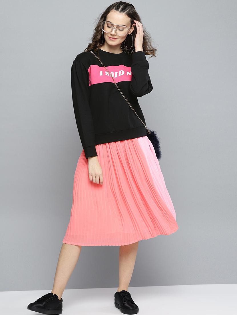 round neck slogan sweatshirt - 16719622 - Zoom Image - 4