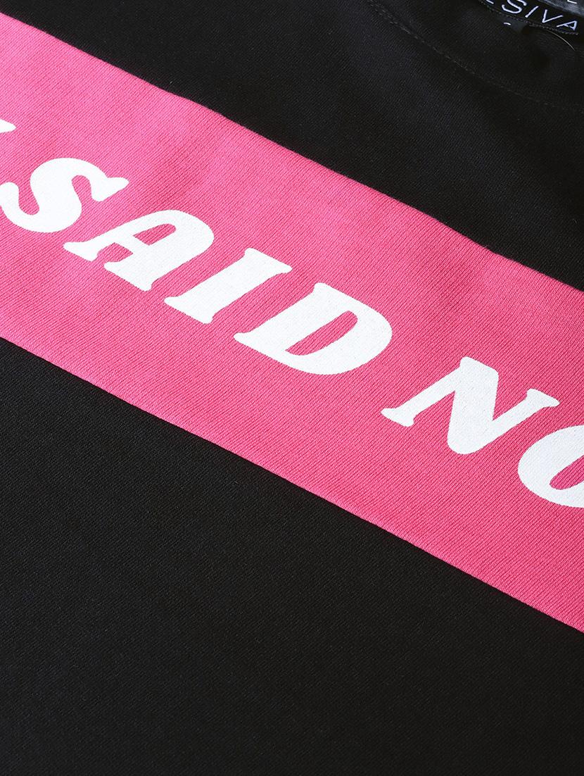 round neck slogan sweatshirt - 16719622 - Zoom Image - 5