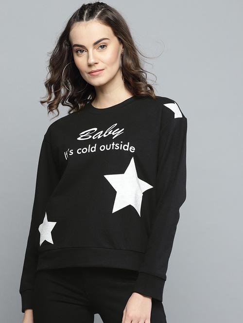 round neck graphic sweatshirt - 16719623 - Standard Image - 1