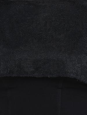 cape style solid blouse - 16719655 - Standard Image - 4