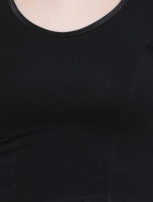 back detailed solid blouse - 16719658 - Standard Image - 4