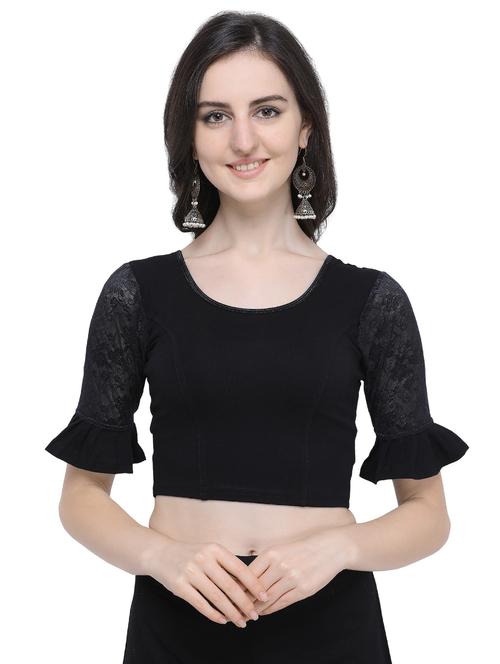 bell sleeves solid blouse - 16719662 - Standard Image - 1