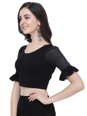 bell sleeves solid blouse - 16719662 - Standard Image - 2