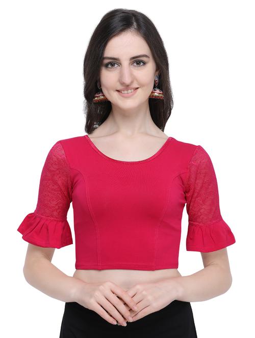 bell sleeves solid blouse - 16719663 - Standard Image - 1