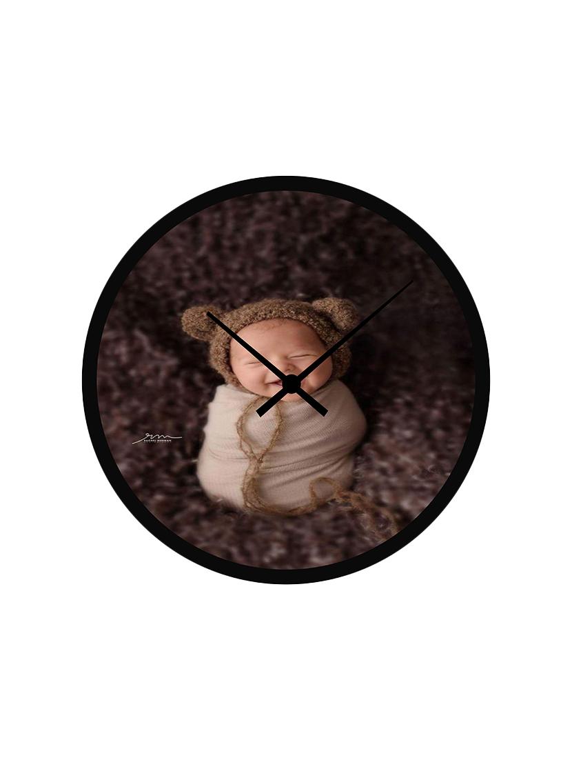 new born baby mdf wood based wall clock - 16719722 - Zoom Image - 1
